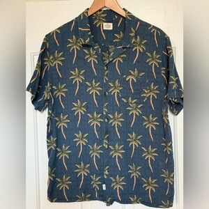 EUC ⭐️ Marine Layer Textured Palm Tree Camp Shirt – Men’s Large ⭐️